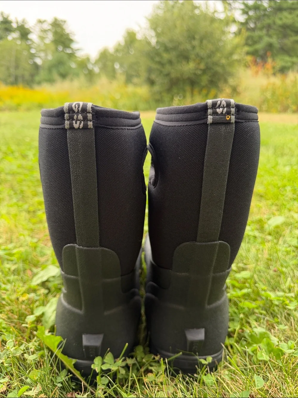 Bogs Black Waterproof Pull-On Snow Boots